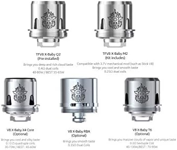 SMOK V8 X Baby Coils X4 /T6 /M2 /Q2 Pack of 3 TPD Compliant No Nicotine (V8 X-Baby M2)