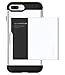 Spigen Slim Armor CS iPhone 8 Plus Case/iPhone 7 Plus Case with Slim Dual Layer Wallet Design and Card Slot Holder for Apple iPhone 8 Plus 2017 / iPhone 7 Plus (2016) - Jet White