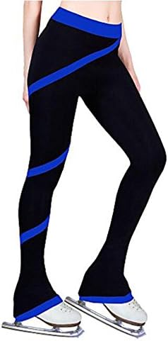 Skating Dress Figure Skating Pants Women's Kid's Girls' Ice Thermal/Warm Sweat-wicking Practise Activewear Skating Wear High Elasticity, M
