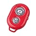UFCIT Bluetooth Wireless Remote Control Camera Shutter Release Self Timer for IOS Android Smartphones (Red Remote)