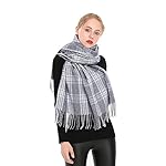 ANDANTINO Women Men Oversized Soft Cashmere Feel Blanket Scarf Pashmina Shawls Wraps Winter Warm Plaid Fringe Scarf ANDANTINO Women Men Oversized Soft Cashmere Feel Blanket Scarf Pashmina Shawls Wraps Winter Warm Plaid Fringe Scarf