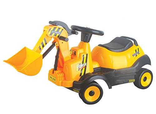 Vroom Rider Battery Operated 6V 4-Wheel Bulldozer Ride-On, Yellow