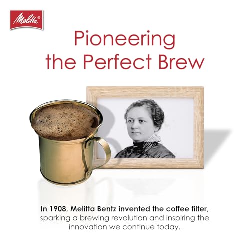 Melitta #4 Cone Coffee Filters, Unbleached Natural Brown, 100 Count (Pack of 3), 300 Total Filters - Packaging May Vary