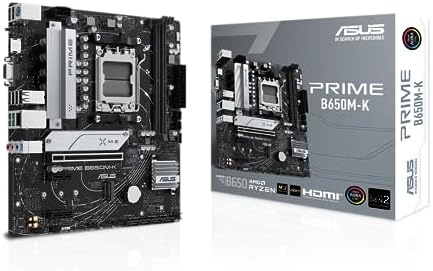 PRIME B650M-K, Scheda Madre AMD mATX, Slot DDR5, Nera