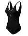 Doublju Sleeveless Ribbed Knit Bodysuit For Women