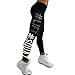 Gillberry Women's Workout Leggings Fitness Sports Running Yoga Athletic Pants (S, Black)