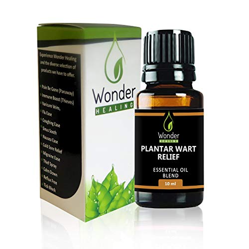 Plantar Warts Relief, All Natural Wart Remover Essential Oil Blend Fast-Acting Common and Plantar Warts Treatment by wonder healing (10 ml)