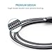 Anker Powerline+ Lightning Cable (6ft) Durable and Fast Charging Cable [Double Braided Nylon] for iPhone X / 8/8 Plus / 7/7 Plus / 6/6 Plus / 5s / iPad and More(Gray)