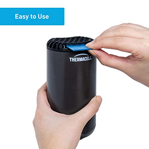 Thermacell Patio Shield Mosquito Repeller, Graphite; Easy to Use, Highly Effective; Provides 12 Hours of DEET-Free Mosquito Repellent; Scent-Free, No Spray, No Smoke and Cordless