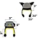 DC Comics Little Boy's Batman Squeeze and Flap Fun Cold Weather Hat Accessory, black/grey/yellow, Age 4-18