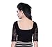 Fressia Fabrics Readymade Free Size Saree Blouse for Women Party wear Choli Black