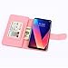 TabPow LG V30 Case, 10 Card Slot - ID Slot, Button Wallet Folio PU Leather Case Cover with Detachable Magnetic Hard Case for LG V30 (2017 Release) - Glitter Rose Gold