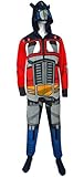 Transformers Optimus Prime Adult One-Piece Hooded Pajama