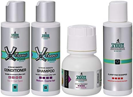 Forever Smooth - Next Generation Keratin Treatment DIY Package Set - For Coarse Hair.