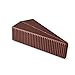 Industrial Door Stop, Door Stopper Wedge for Large Door Gaps to Keep Door Securely Open on All Surfaces, Non-Scratching Decorative Doorstop –Brown
