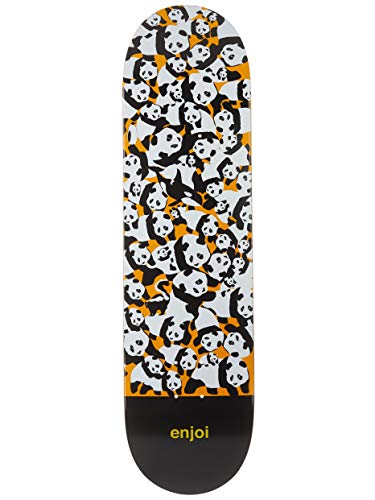 Enjoi Panda Pile Up HYB,Skateboard Deck,Orange,31.7" L X 8.25" W