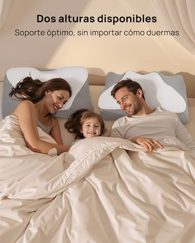 Feagar Cervical and Neck Pillow – Ergonomic Memory Foam Cervical Pillows for Sleeping, Cervical Support and Neck Comfort Pillow for Night Rest