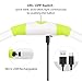 USB Rechargeable LED Dog Collar, Glow in The Dark Flashing Safety TPU Pet Collar, DIY Light Up Necklaces to Keep Your Dogs Be Seen& Safe for Night Dog Walking (Green)thumb 3