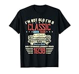 I'm Not Old I'm a Classic 1938 80th Funny Birthday T Shirt