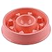 GOGOKING Dog Bowl Fun Anti-Choke Bowl Pet bowl Healthy Food Bowl Slow Feeder Dog Bowl Christmas Gifts (Love pink)
