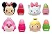 Lip Smacker Disney Tsum Tsum Lip Balm, Minnie/Marie/Cheshire Cat/Tinker Bell, Set of 4 Flavored Lip Balms