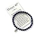 Birthday Jewelry Gift for Woman Turning 40 – Bead Bracelet with Meaningful Message Card & Gift Box