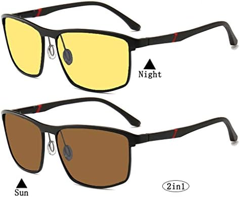 2in1 Anti-Glare HD night Vision glasses for driving - Day and Night Polarized sunglasses Driving Glasses UV400