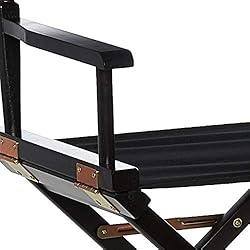 Casual Home Director's Chair ,Black Frame/Black