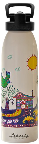 Works Paradise Found Sport Water Bottle, Pure, 24-ounce