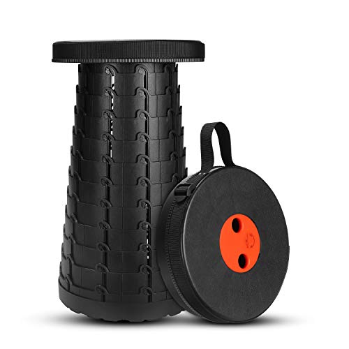 Portable Telescoping Stool Folding Camping Stool Seat for Fishing Hiking Traveling Outdoor Activities