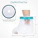 Foot Cast Covers for Shower Bath, Cast Protector Keep Cast Bandage Dry, Reusable Watertight Adult Cast Bag for Broken Foot Wound Burns Ankle Toe, 11 x 13.7 x 7