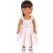 Pink Butterfly Closet Ballet Ballerina Dance Dress for 14 inch Dolls Fits American Girl Wellie Wishers Dolls
