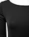 DRESSIS Women's Basic 3/4 Sleeve Crewneck Tunic Top S-3XL (15 Colors)