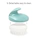 OR Pure Shampoo Brush,Head Neck Massager Brush,Hair Scalp Brush,Head cleaner- Soft Silicone Rubber Bristles ,Round Type Non Slip Shampoo Comb with Removable for Dry Damaged Hair,Men,Women, Kids