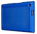 Bobj Rugged Case for ASUS ZenPad Z380, P022 (Z380C, Z380CX, Z380KL, Z380M, P00A, P024) – BobjGear Custom Fit - Patented Venting - Sound Amplification - BobjBounces Kid Friendly (Batfish Blue)