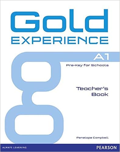 Gold Experience A1 – Teacher's Book