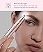 Painless Eyebrow Hair Remover for Women,Portable Eyebrow Trimmer Razor with LED Light,Lipstick-Sized Eye brow Epilator,Facial Hair Shaver For Good Finishing (Rose Gold)