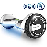 MEGAWHEELS Smart Hoverboard - UL Certified Safety Battery, Build-in Bluetooth Speaker & Led Lights Self-Balancing Hover Board