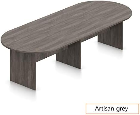 GOF 6FT, 8FT, 10FT Conference Table Chair (G11704) Set, Dark Cherry, Espresso, Mahogany, Walnut, Artisan Grey (10ft, Artisan Grey)