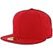 New Era Plain Tonal 59Fifty Fitted Hat (Scarlet Red) Men's Blank Cap