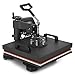 Mophorn Heat Press 15x15 inch 6pcs Heat Press Machine 1050W Multifunctional Sublimation Dual LED Display Heat Press Machine for t Shirts Swing Away Design (15x15Inch, 6IN1 Element)
