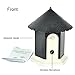BIG DEAL Ultrasonic Outdoor Dog Bark Controller Anti-Barking Training Tool Device in Birdhouse Shape (Black)