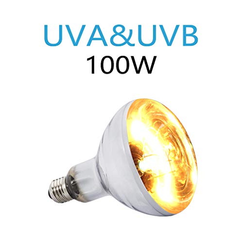 AMZCOOL UVB and UVA Reptile Heat Lamp Bulb Truly Sun-Like Bright Heat for Reptiles, Amphibian and Birds (100 W) - Thumbnail 7