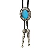 Mens Pu leather western cowboy bolo bola tie