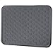 Motor Trend CleanRubber Series - Gray Grid Two Tone Gray Inlay - 4pc Odorless Rubber Floor Mats, Semi Custom Fit