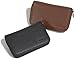K. DESIGNS Wallet small black/brown made from leather - 1 coin compartment with zip, 2 card slots + 2 additional compartments - purse/money wallet mini for men + women (Brown)