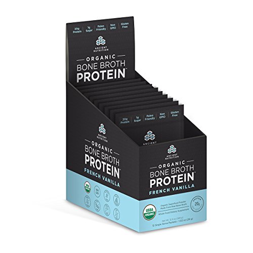 image for Ancient Nutrition Organic Bone Broth Protein Powder, French Vanilla Fl