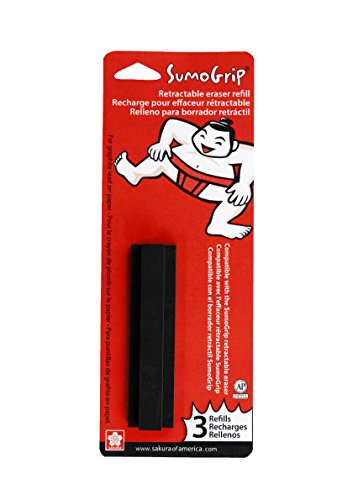 Sakura SumoGrip Graphite Retractable Eraser Refill White