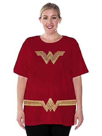 Wonder Woman T Shirt Costume Plus Size Hammondsport Round Neck Patchwork Stripes Long Sleeve T Shirts See Fashionable Women S Clothing
