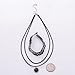 Jane Stone Fashion Stretch Choker Necklace Multi-Layered Leather Cord with Pendant for Women Girls
